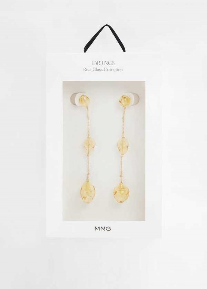 Mango Crystal Thread Earrings | MNG-22804