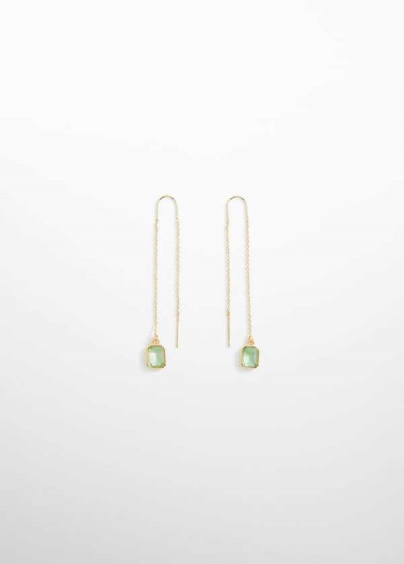 Mango Crystal Thread Earrings | MNG-22915