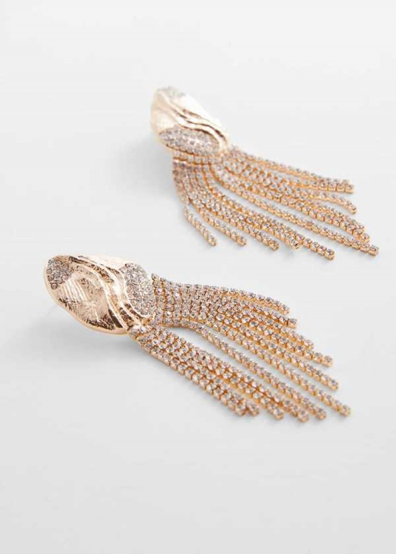 Mango Crystal Waterfall Earrings | MNG-22885