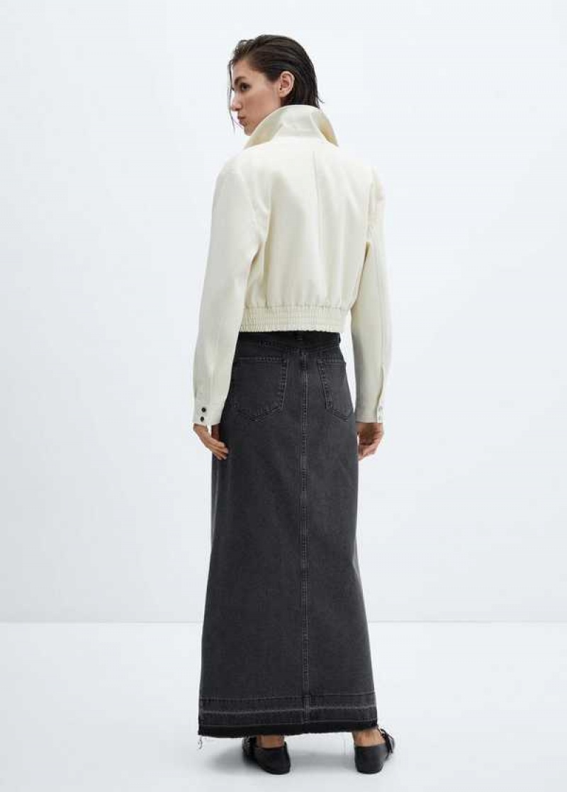 Mango Denim Long Skirt | MNG-24229