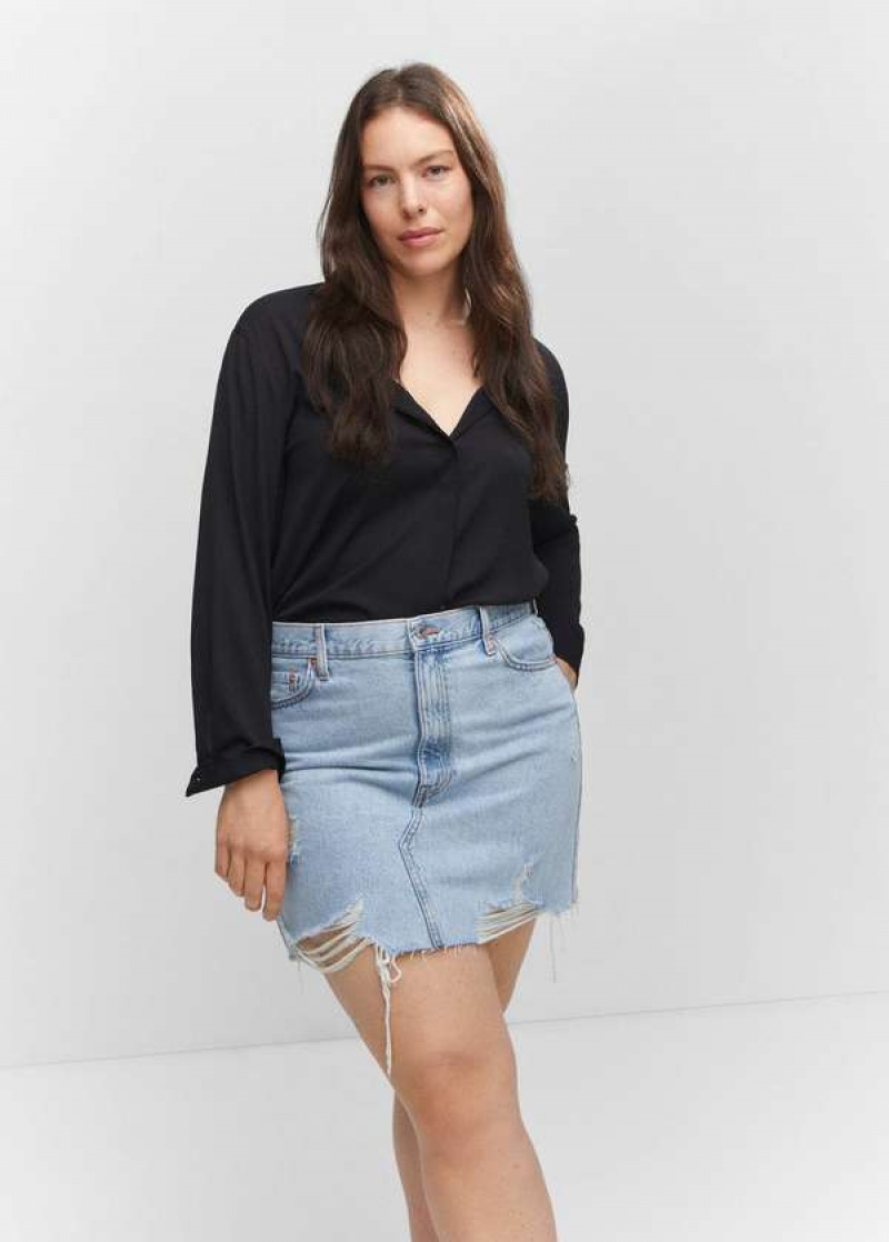 Mango Denim Mini-skirt | MNG-24158