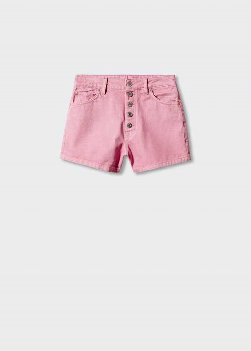 Mango Denim Shorts With Buttons | MNG-23888