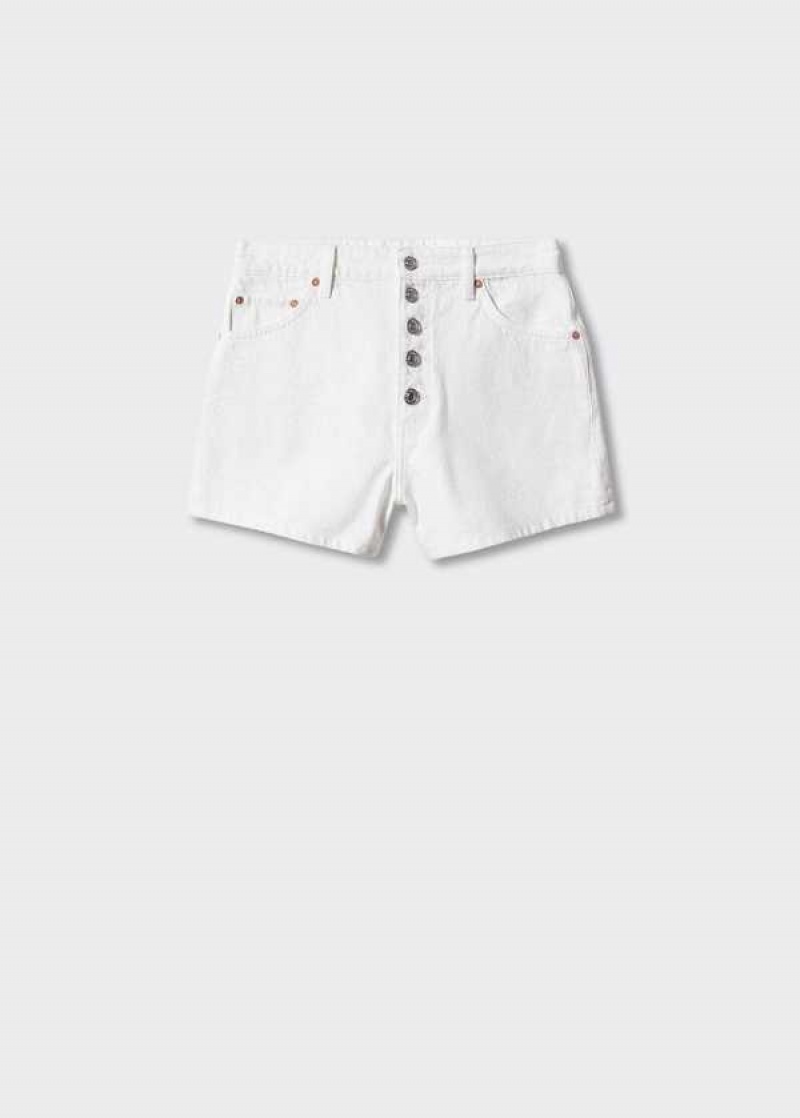 Mango Denim Shorts With Buttons | MNG-23893