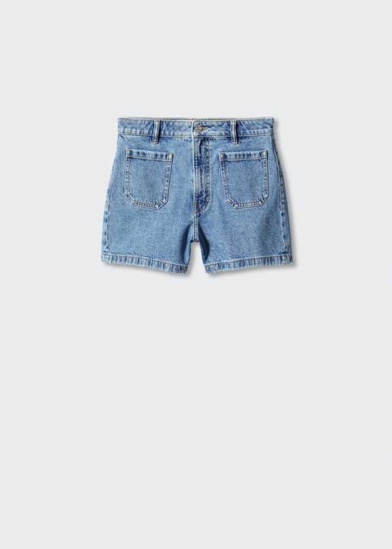 Mango Denim Shorts With Pockets | MNG-23882