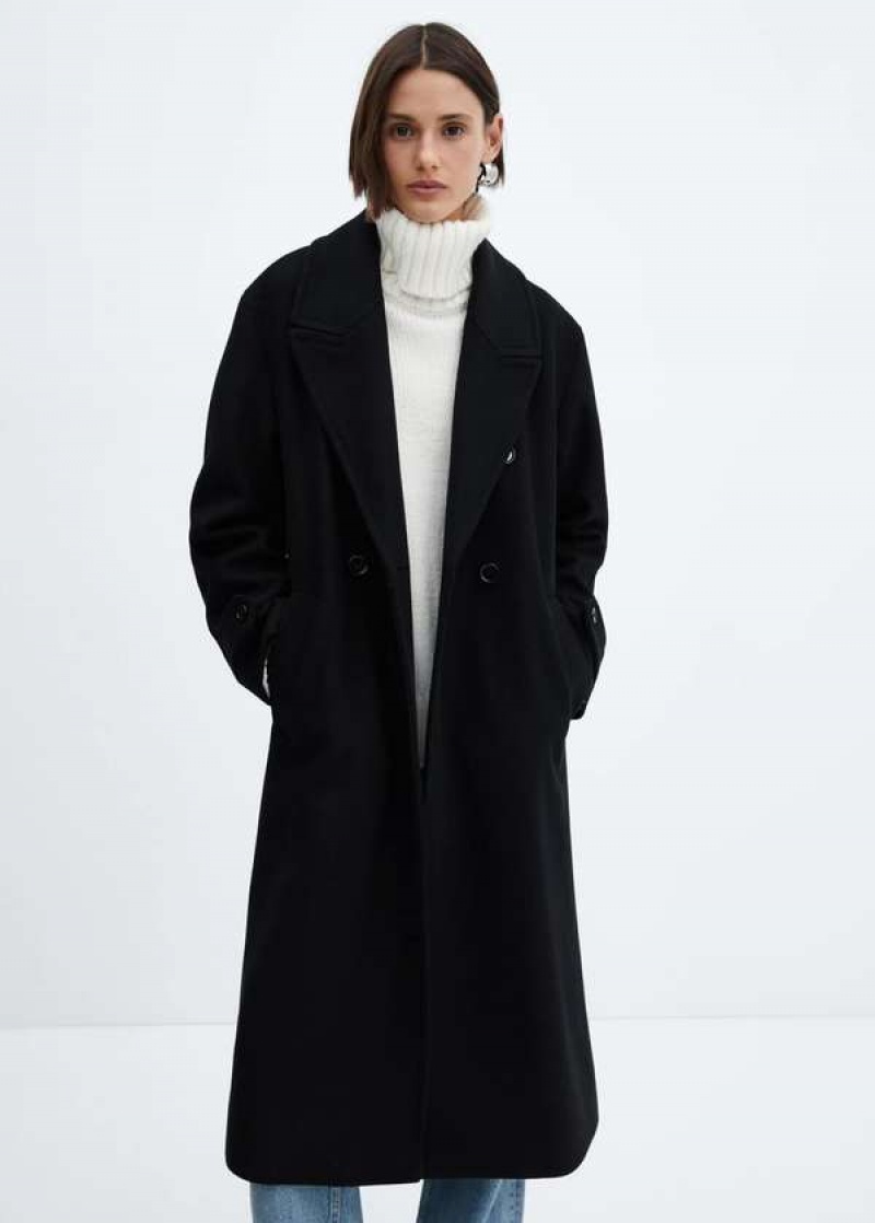 Mango Detachable Vlna Coat With Fur-effect Collar | MNG-26474