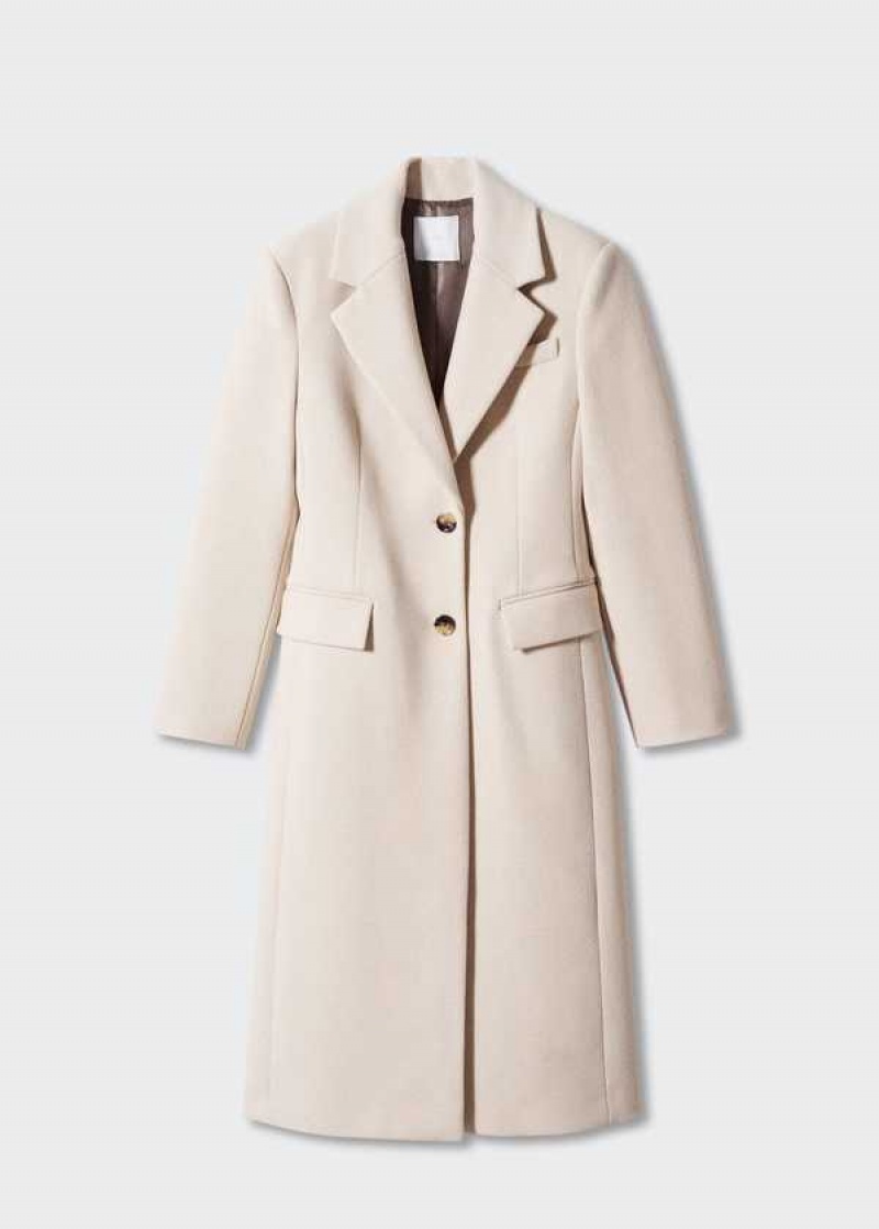 Mango Double-breasted Virgin Vlna Coat | MNG-26440