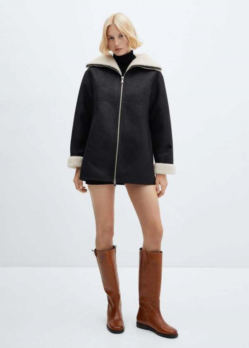 Mango Double-breasted Vlna Coat | MNG-26368