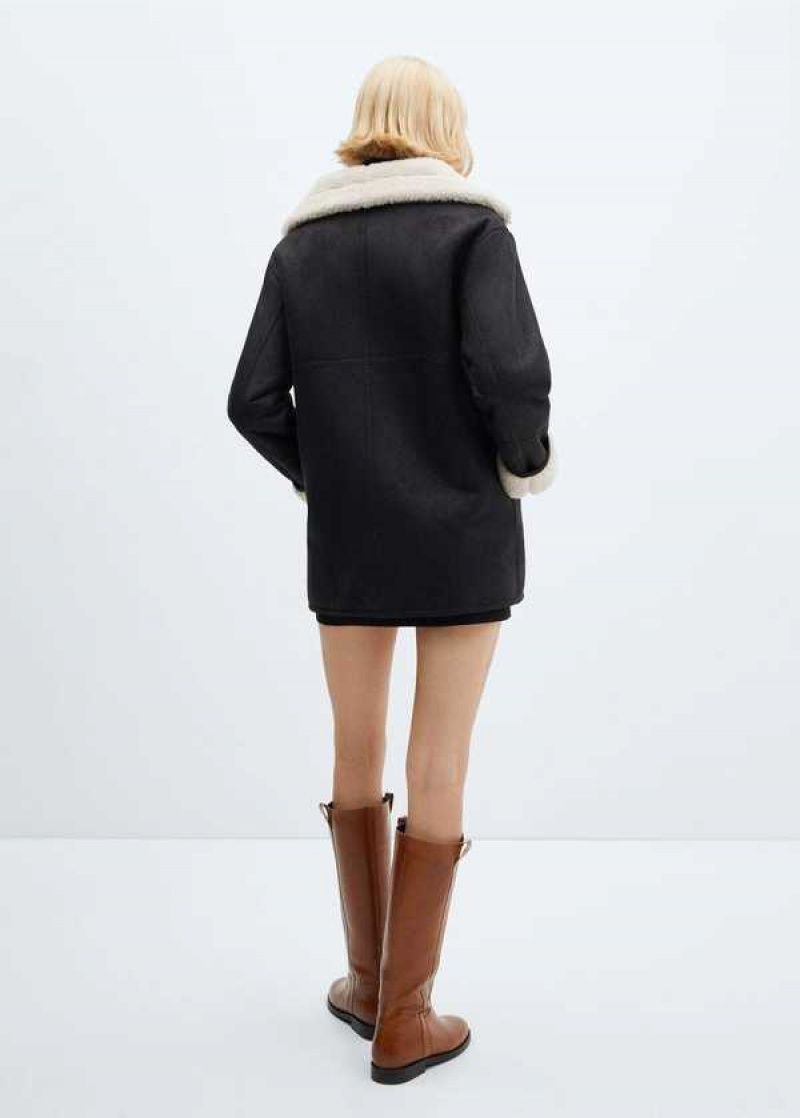 Mango Double-breasted Vlna Coat | MNG-26368