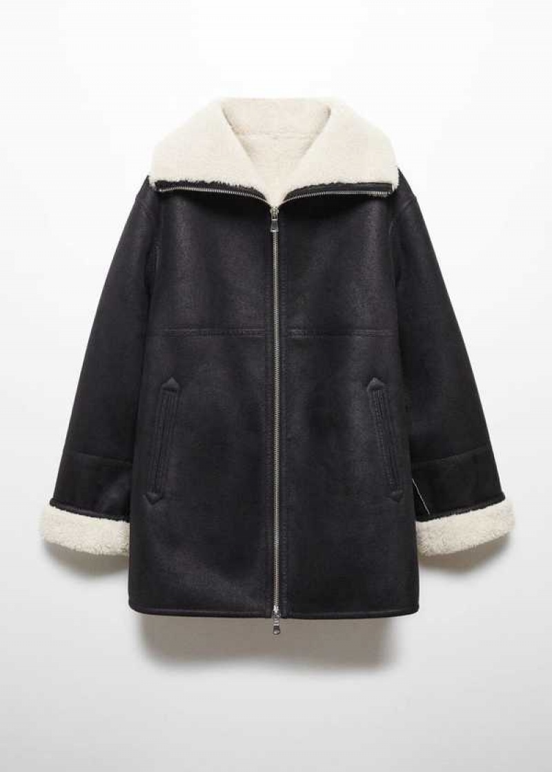 Mango Double-breasted Vlna Coat | MNG-26368