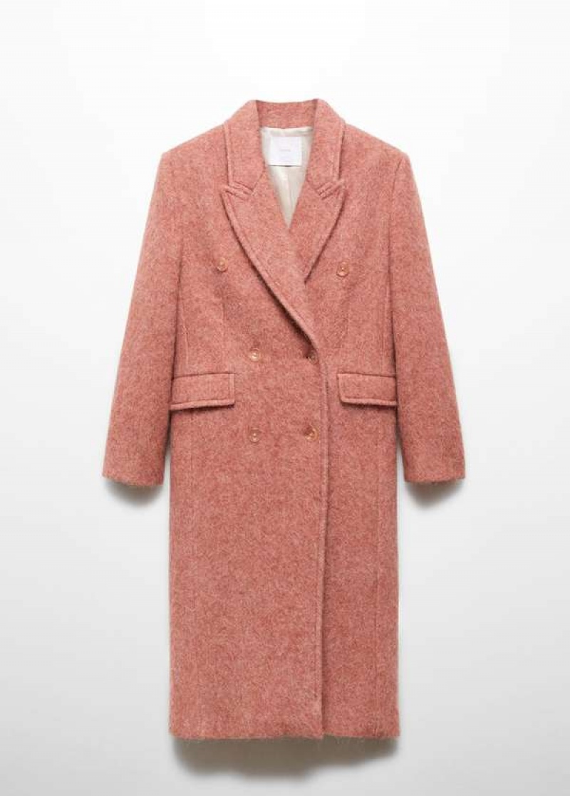 Mango Double-breasted Vlna Coat | MNG-26496