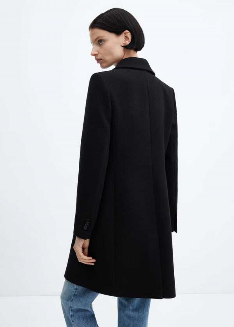 Mango Double-breasted Vlna Coat | MNG-26498