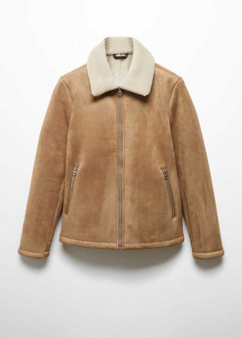 Mango Double-faced Shearling Jacket | MNG-22644