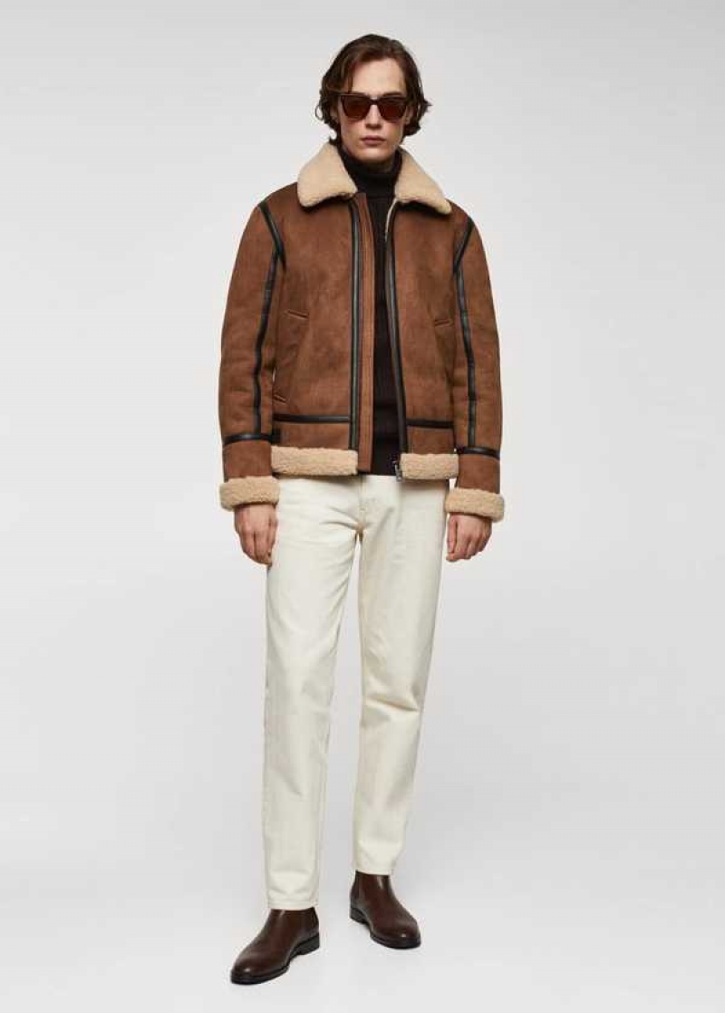 Mango Double-faced Shearling Jacket | MNG-22631