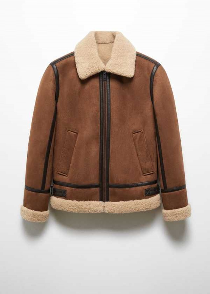 Mango Double-faced Shearling Jacket | MNG-22631