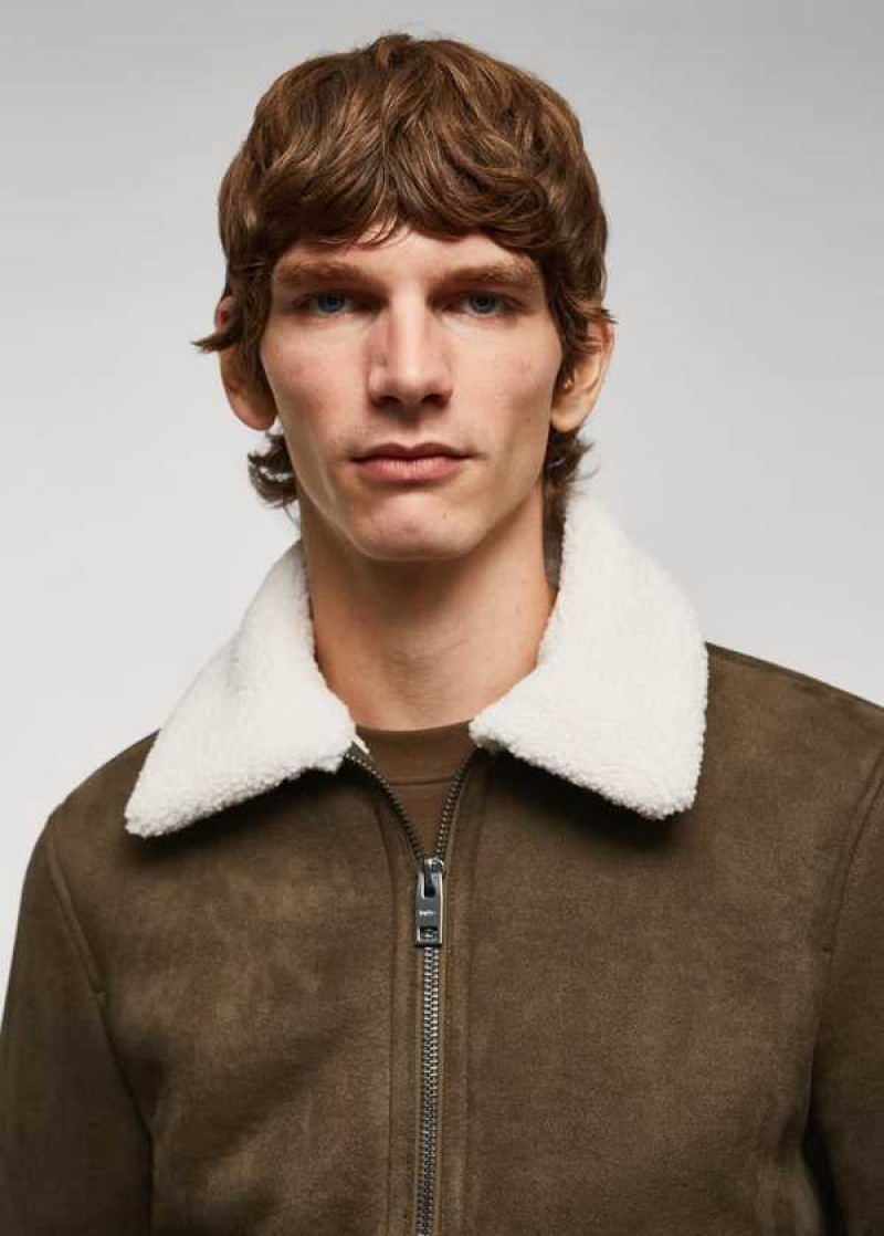 Mango Double-faced Shearling Jacket | MNG-22622