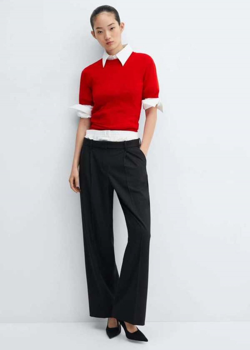 Mango Double-waist Rovný Pants | MNG-24422