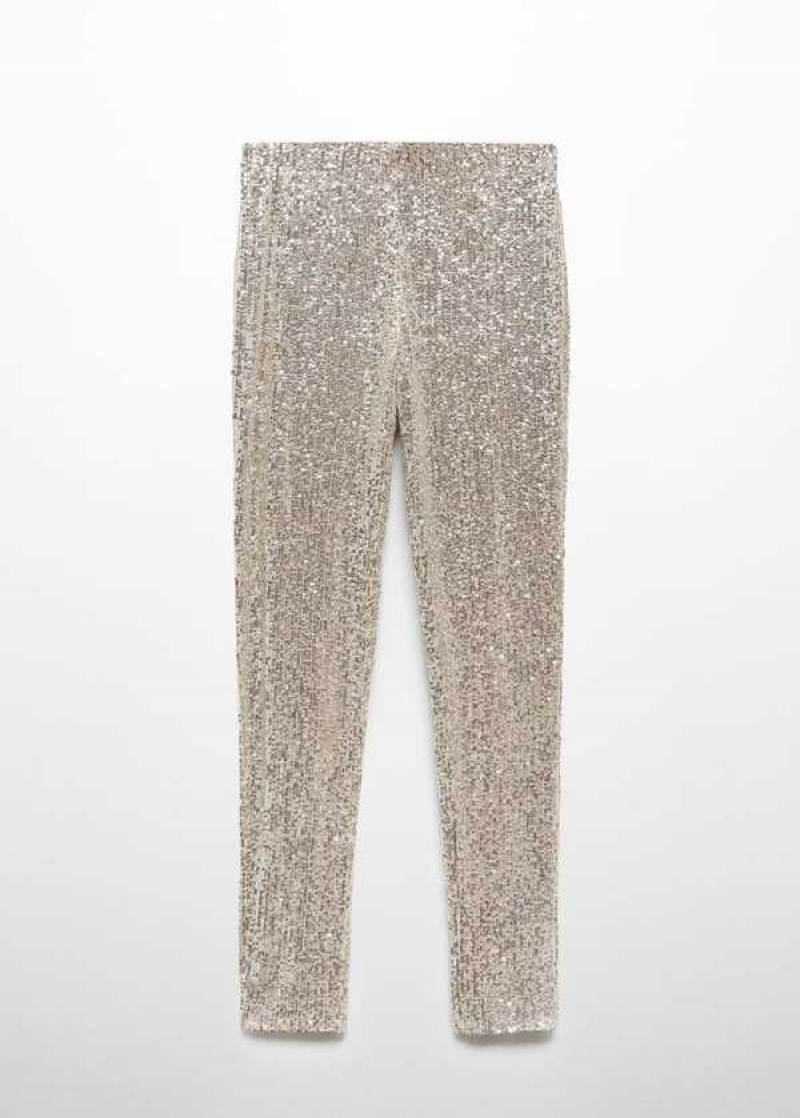 Mango Elastic Sequin Pants | MNG-24485