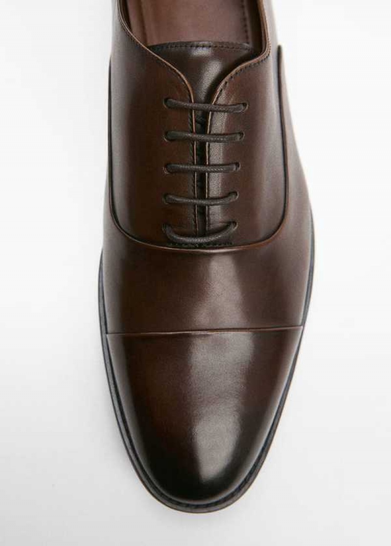 Mango Elongated Læder Suit Shoes | MNG-21336