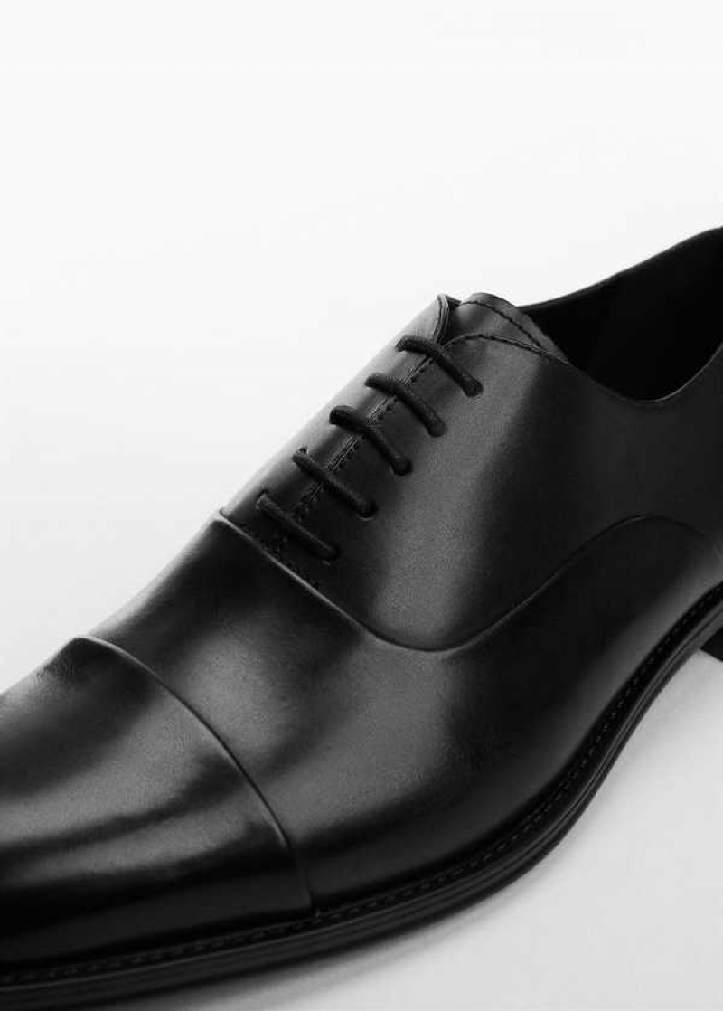 Mango Elongated Læder Suit Shoes | MNG-21335