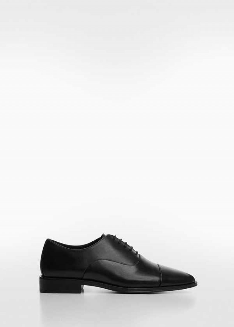 Mango Elongated Læder Suit Shoes | MNG-21335