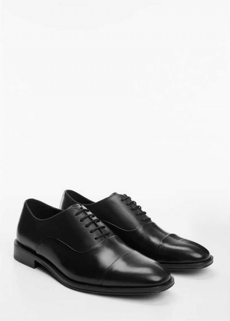 Mango Elongated Læder Suit Shoes | MNG-21335