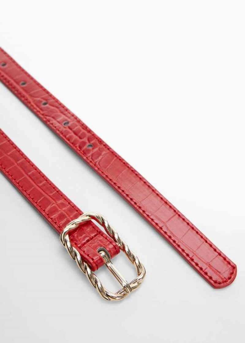 Mango Embossed Přezkou Belt | MNG-22971