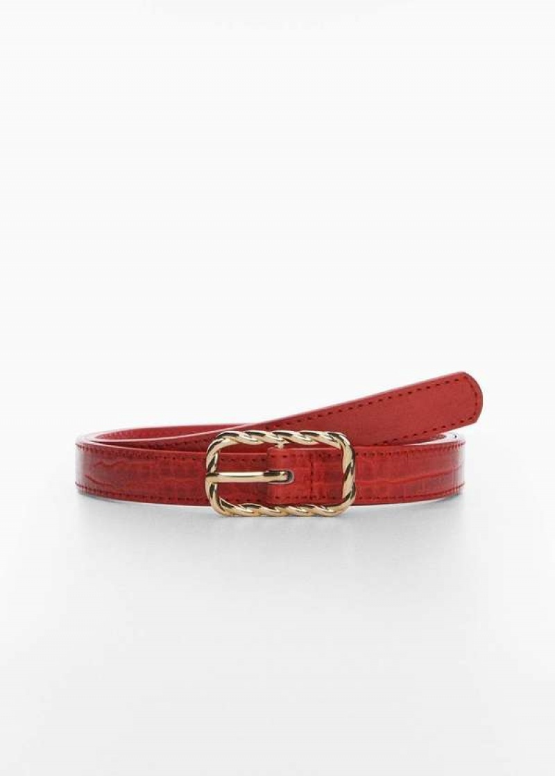 Mango Embossed Přezkou Belt | MNG-22971