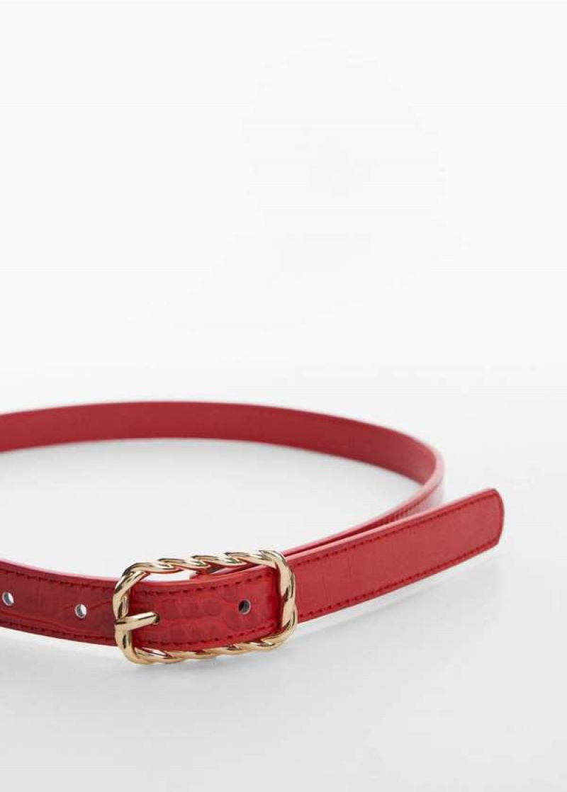 Mango Embossed Přezkou Belt | MNG-22971