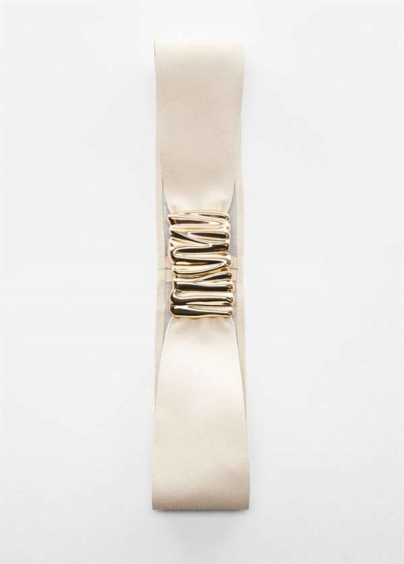 Mango Embossed Přezkou Læder Belt | MNG-23008