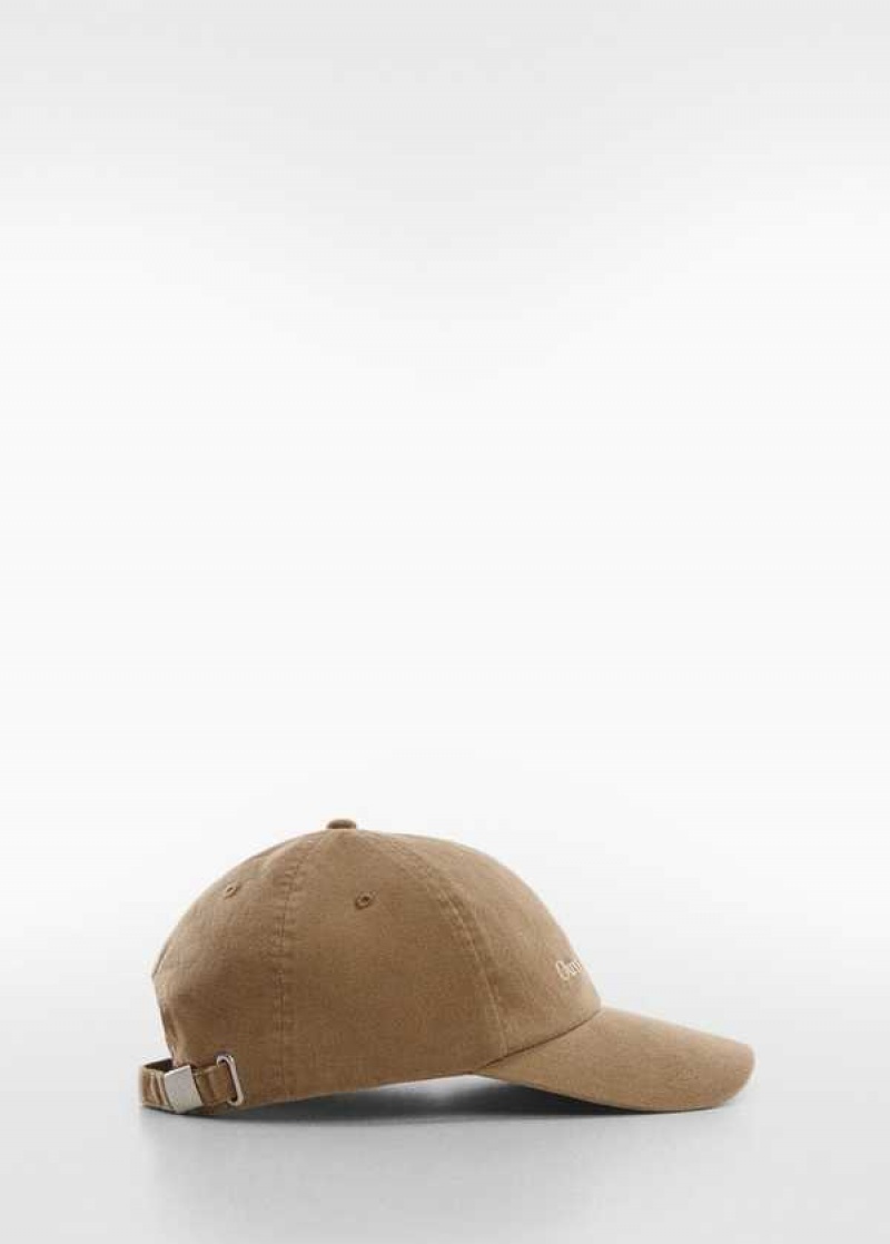 Mango Embroidered Message Cap | MNG-22678