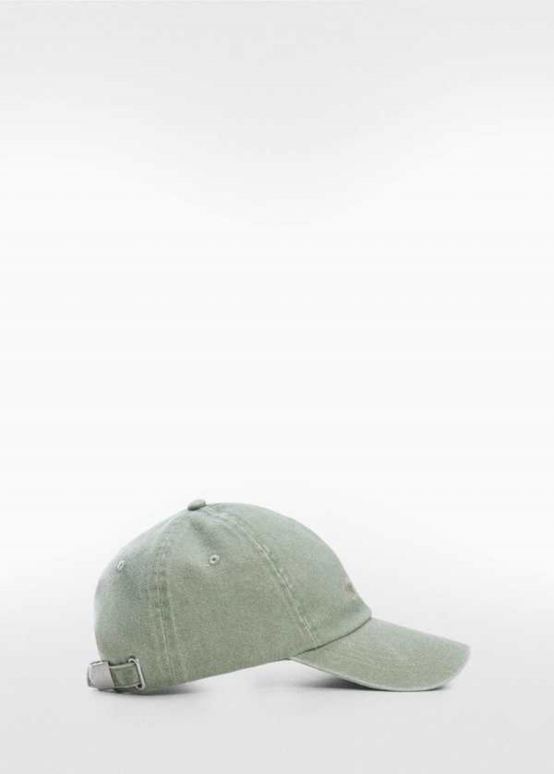 Mango Embroidered Message Cap | MNG-22682