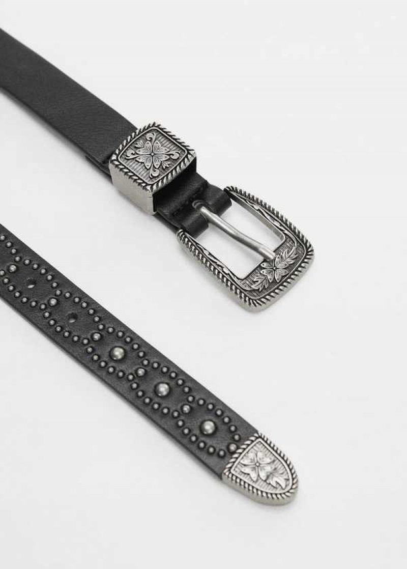 Mango Engraved Přezkou Belt | MNG-23005