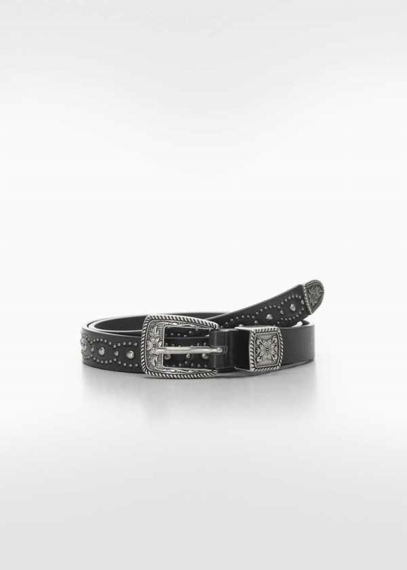 Mango Engraved Přezkou Belt | MNG-23005