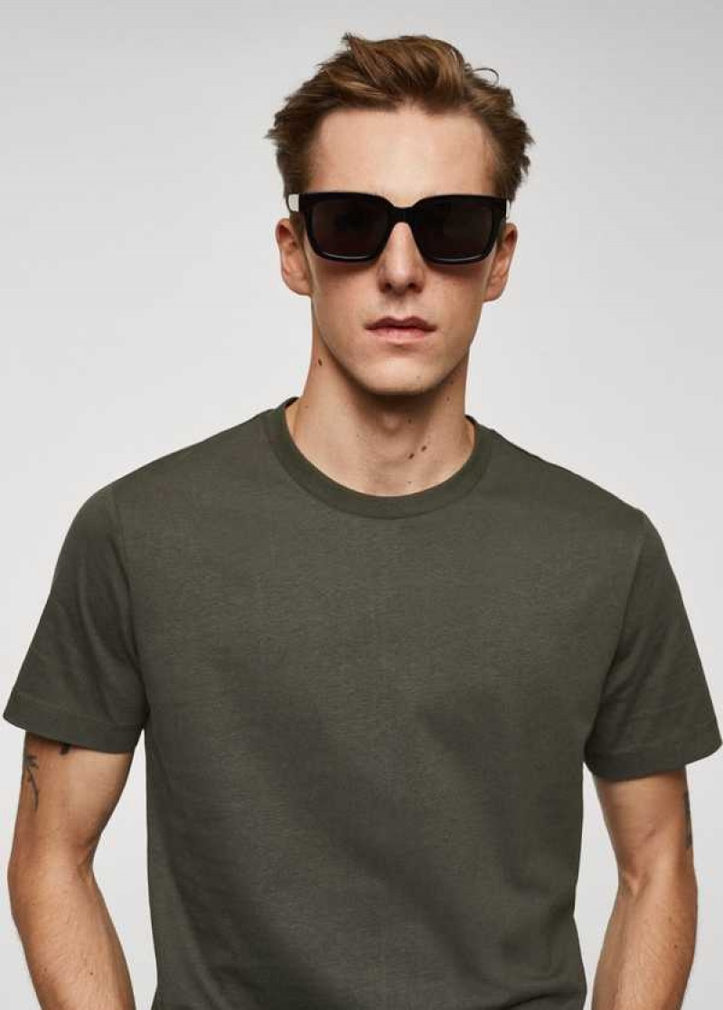 Mango Essential Bavlněné-blend T-shirt | MNG-21716