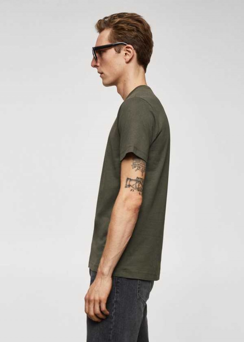 Mango Essential Bavlněné-blend T-shirt | MNG-21716