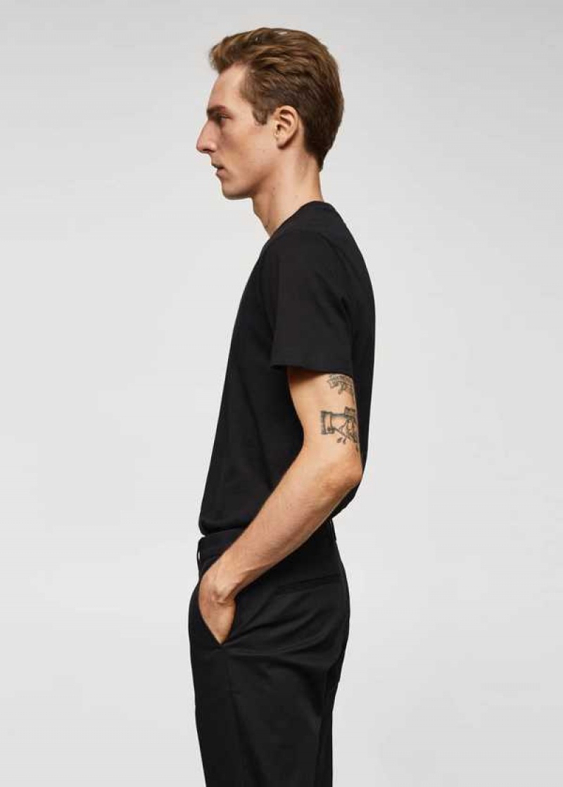 Mango Essential Bavlněné-blend T-shirt | MNG-21711