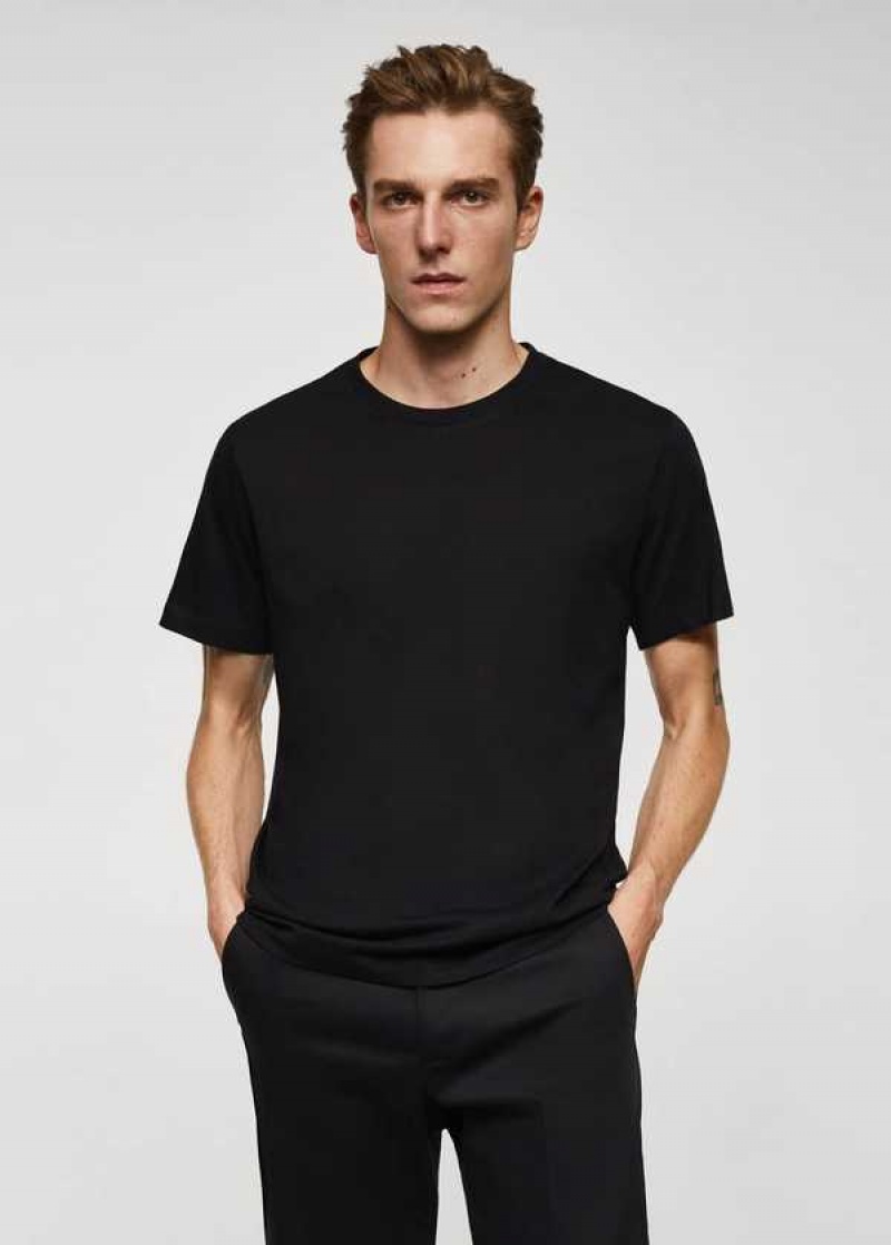 Mango Essential Bavlněné-blend T-shirt | MNG-21711