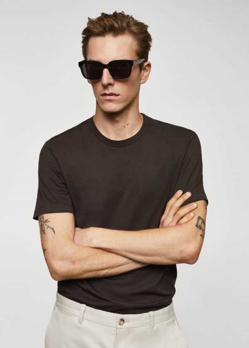 Mango Essential Bavlněné-blend T-shirt | MNG-21710