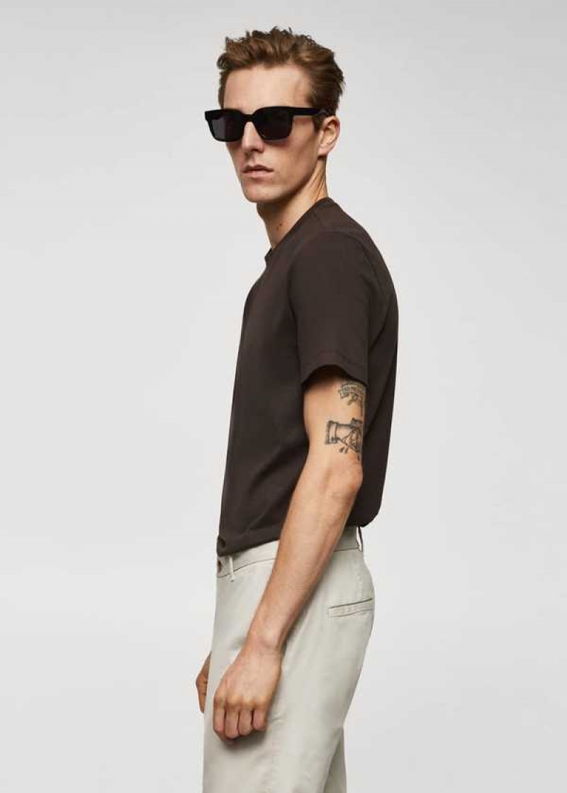 Mango Essential Bavlněné-blend T-shirt | MNG-21710