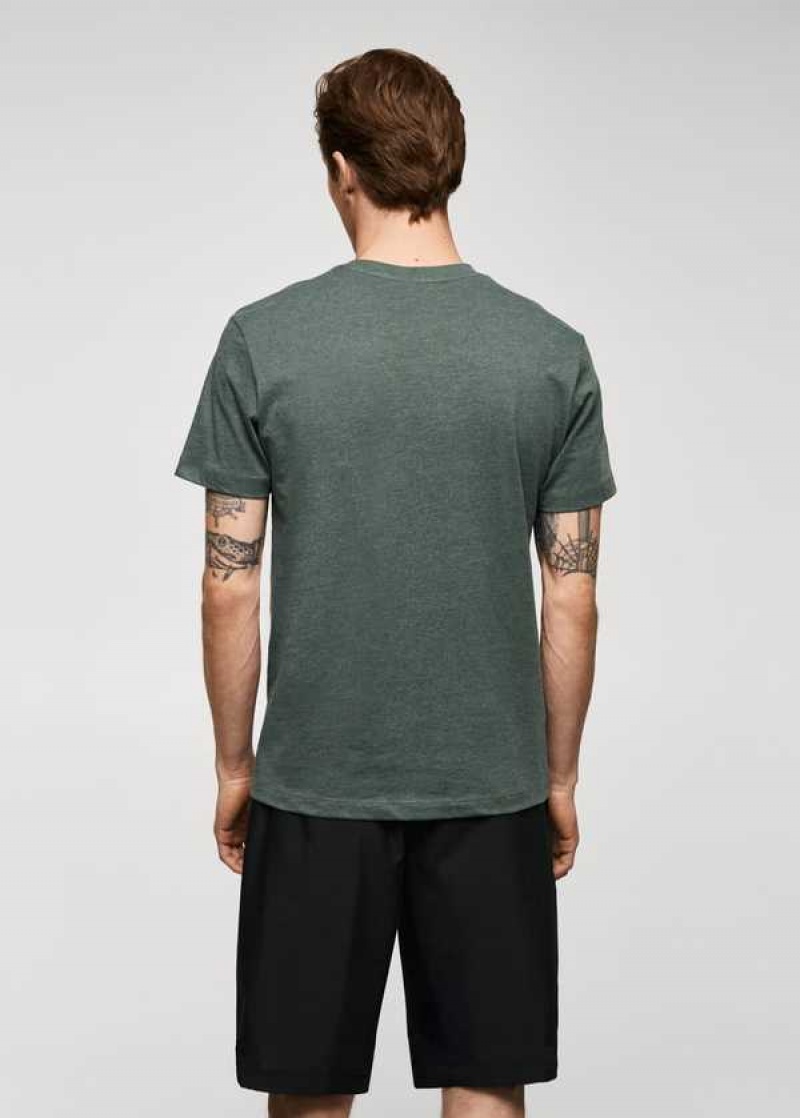 Mango Essential Bavlněné-blend T-shirt | MNG-21619