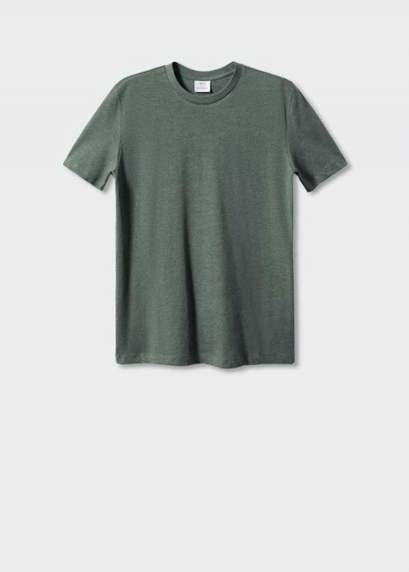 Mango Essential Bavlněné-blend T-shirt | MNG-21619