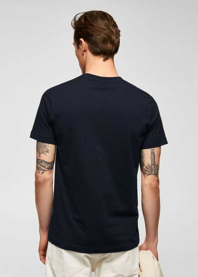 Mango Essential Bavlněné-blend T-shirt | MNG-21569