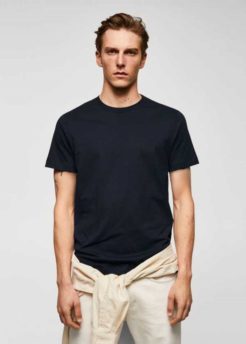 Mango Essential Bavlněné-blend T-shirt | MNG-21569