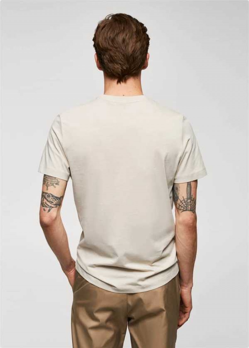 Mango Essential Bavlněné-blend T-shirt | MNG-21558