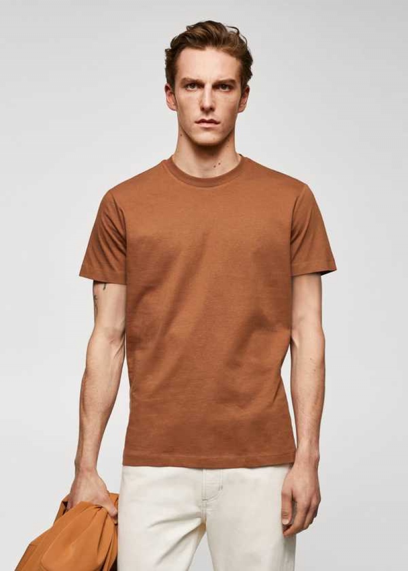 Mango Essential Bavlněné-blend T-shirt | MNG-21557