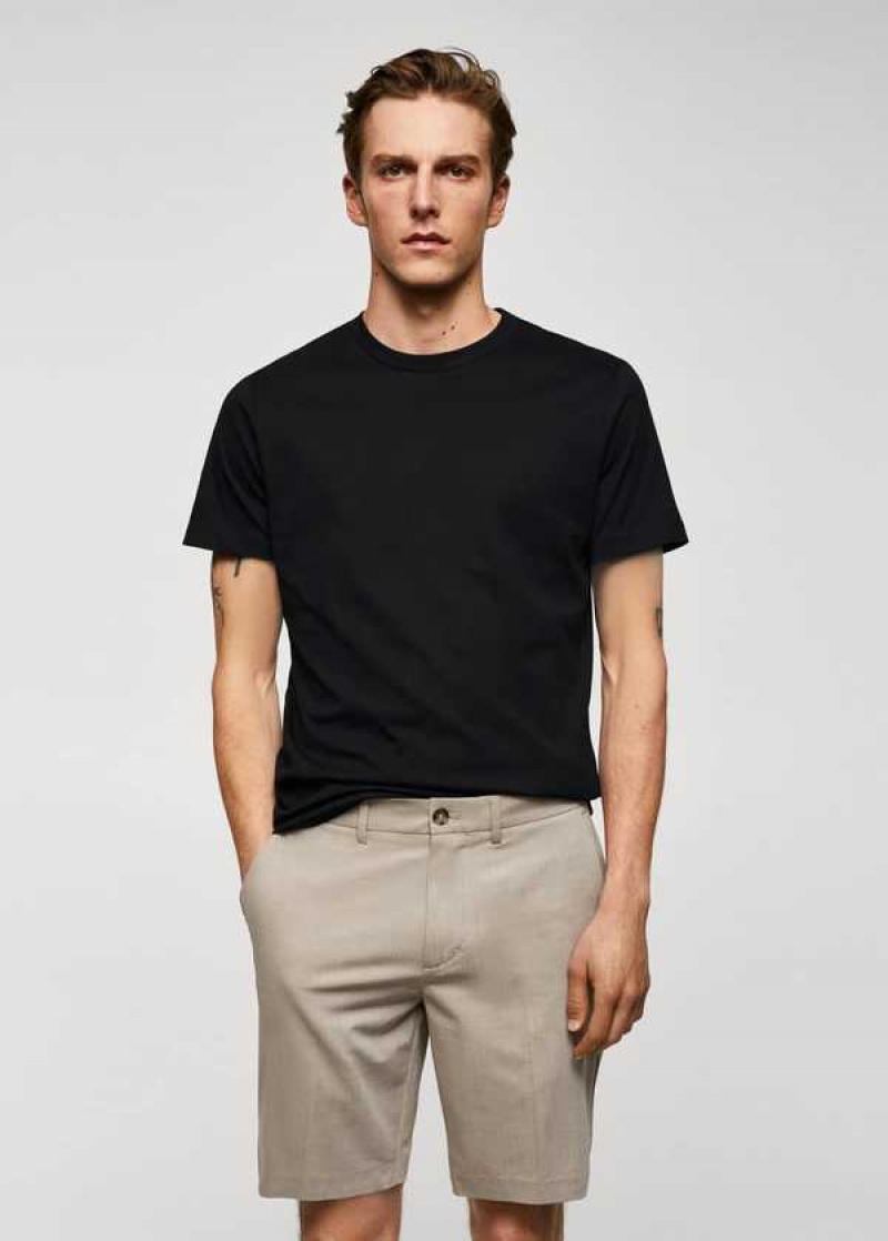 Mango Essential Bavlněné-blend T-shirt | MNG-21554