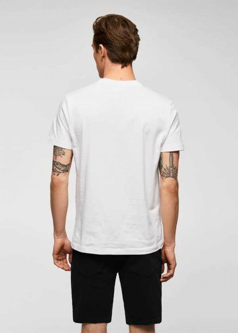 Mango Essential Bavlněné-blend T-shirt | MNG-21551