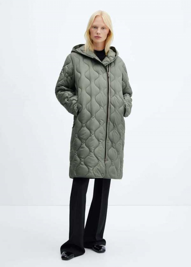 Mango Faux Fur Collar Double-breasted Coat | MNG-26374