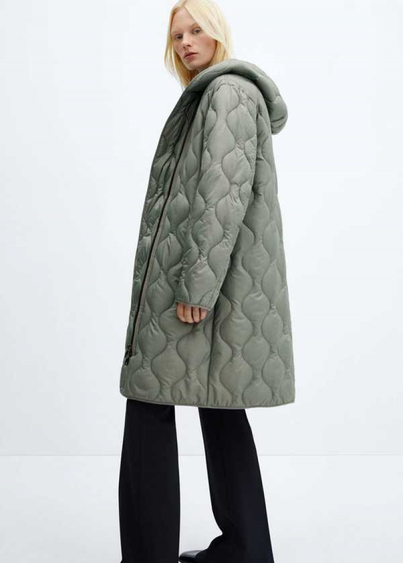 Mango Faux Fur Collar Double-breasted Coat | MNG-26374