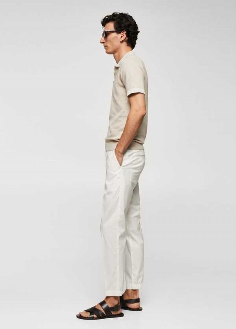 Mango Fine-knit Polo Shirt With Na Zip | MNG-21691